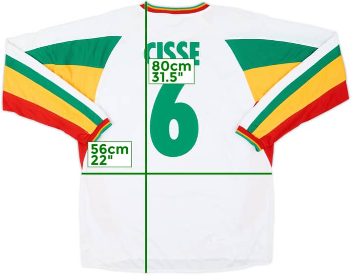 2002-04 Senegal Home L/S Shirt Cisse #6 (XL)
