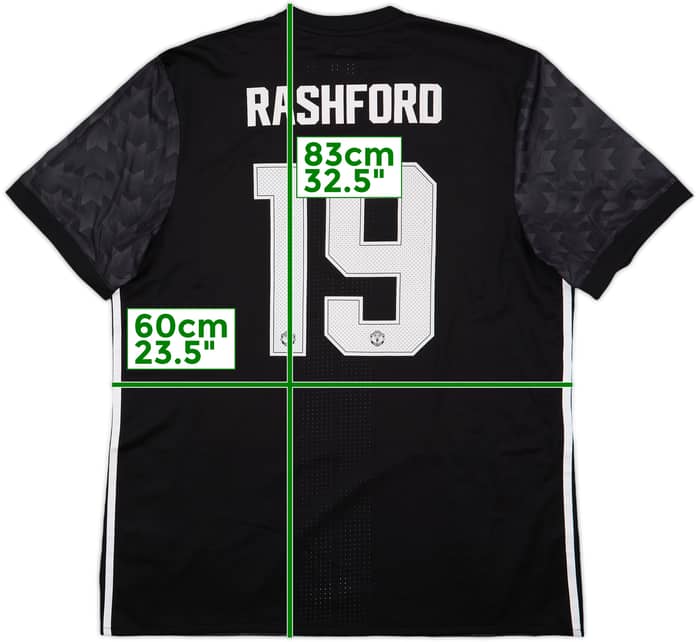 2017-18 Manchester United Authentic Away Shirt Rashford #19 (XXL)