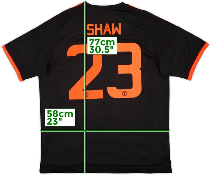 2015-16 Manchester United Third Shirt Shaw #23 (XL)