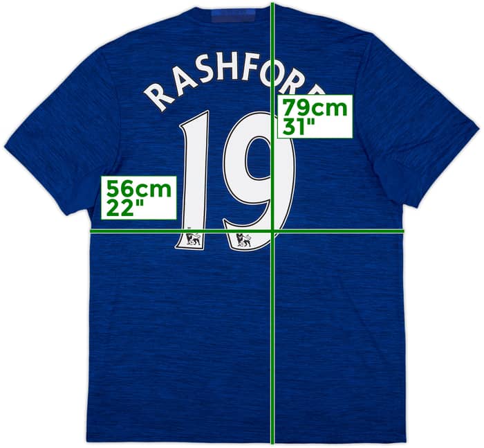 2016-17 Manchester United Away Shirt Rashford #19 (XL)