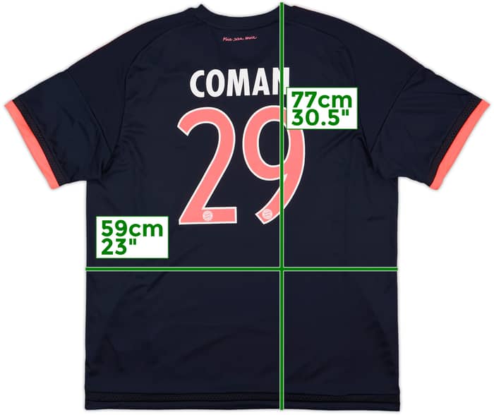2015-16 Bayern Munich Third Shirt Coman #29 (XL)