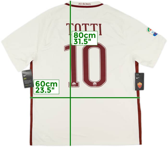2016-17 Roma Away Shirt Totti #10 (XL)