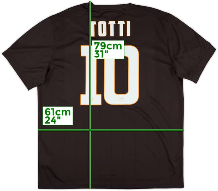 2014-15 Roma Third Shirt Totti #10 (XL)