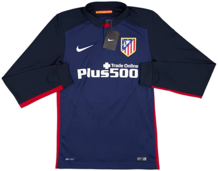 2015-16 Atletico Madrid Player Issue Away L/S Shirt Koke #6 (XS)