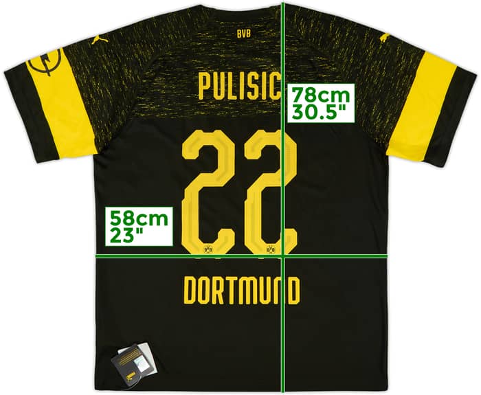 2018-19 Borussia Dortmund Away Shirt Pulisic #22 (XL)