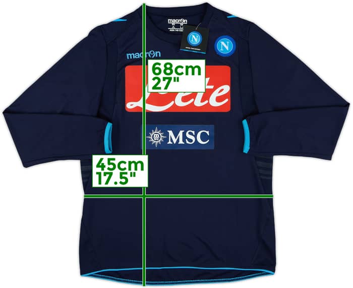2013-14 Napoli Macron L/S Training Shirt (L.Boys)