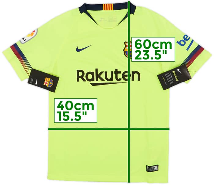 2018-19 Barcelona Away Shirt (M.Boys)