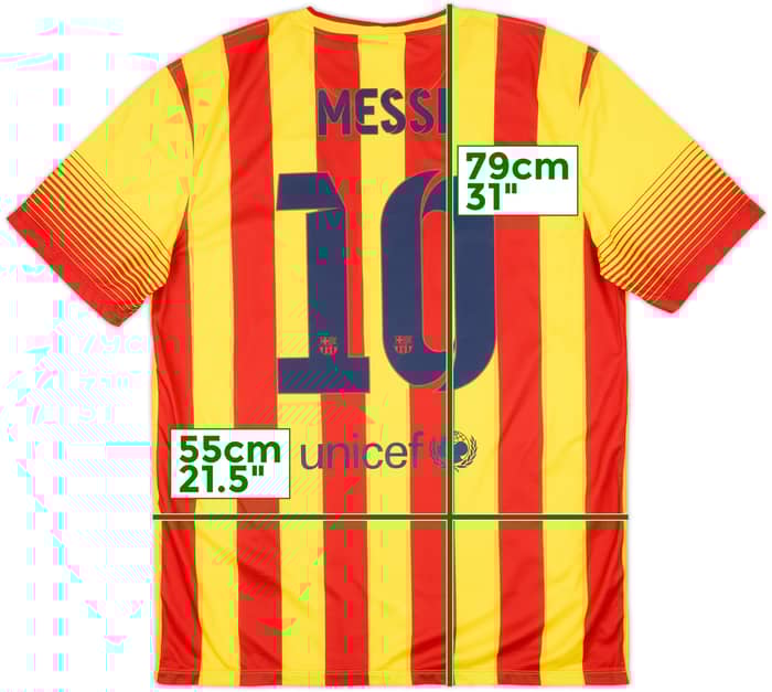 2013-15 Barcelona Authentic Away Shirt Messi #10 (L)
