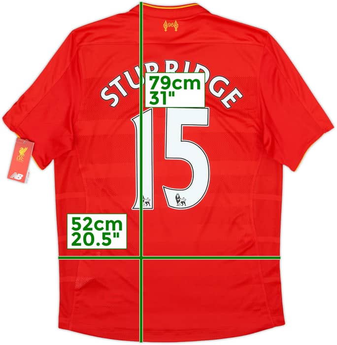 2016-17 Liverpool Home Shirt Sturridge #15 (M)