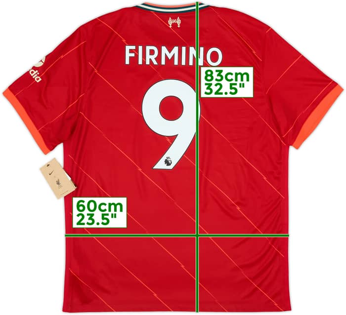 2021-22 Liverpool Home Shirt Firmino #9 (XL)