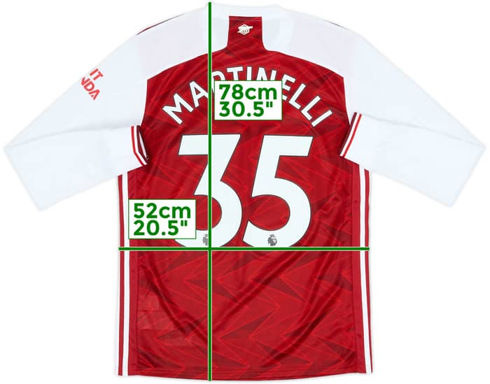 2020-21 Arsenal Home L/S Shirt Martinelli #35 (M)