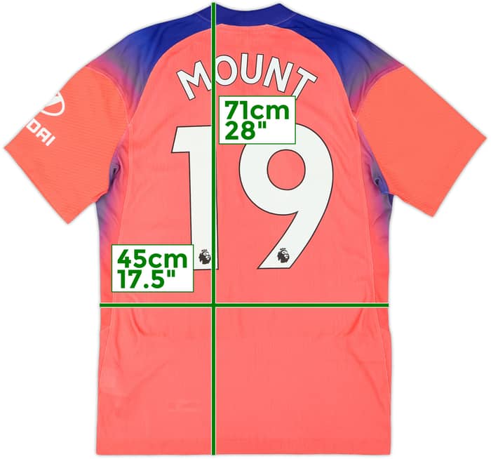 2020-21 Chelsea Authentic Third Shirt Mount #19 (S)