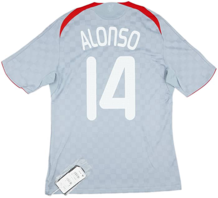 2008-09 Liverpool Away Shirt Alonso #14 (M)