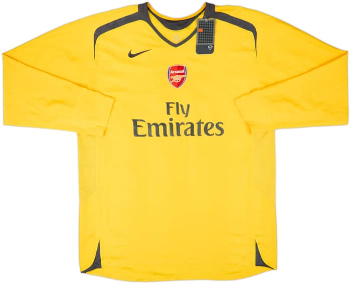 2006-07 Arsenal Player Issue Away L/S Shirt Henry #14 (XXL)