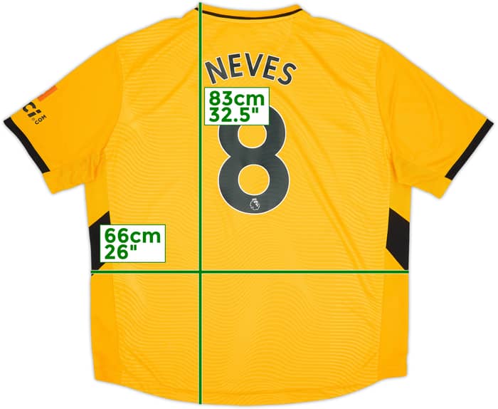2021-22 Wolves Home Shirt Neves #8 (3XL)