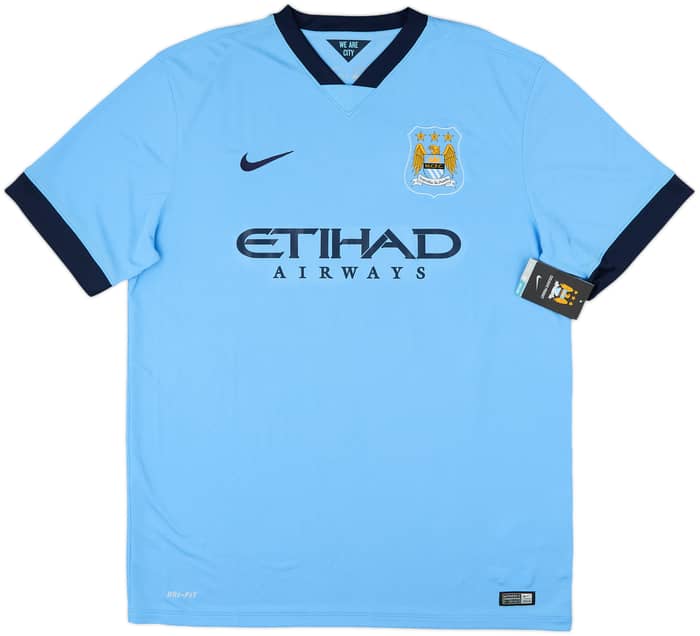 2014-15 Manchester City Home Shirt Kun Aguero #16 (XL)