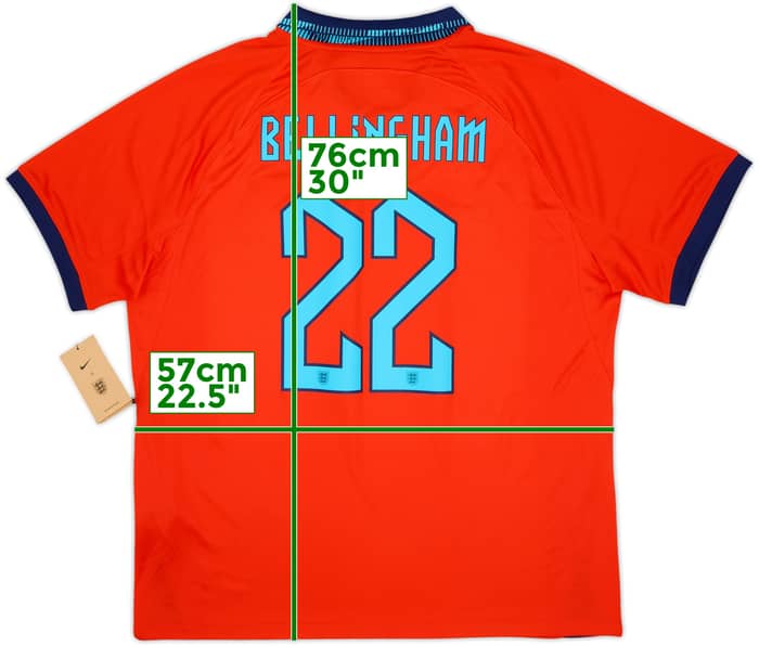 2022-23 England Away Shirt Bellingham #22 (XL)