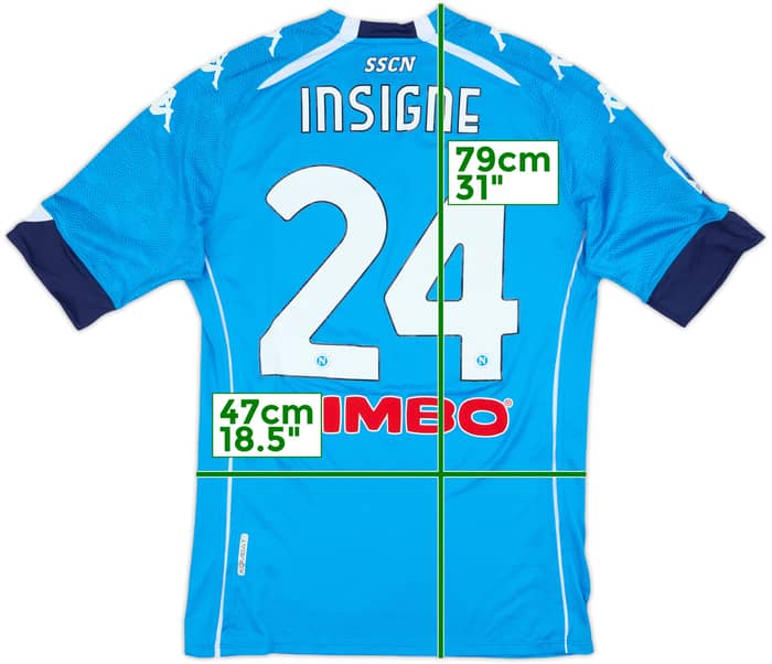 2020-21 Napoli Authentic Home Shirt Insigne #24 (L)