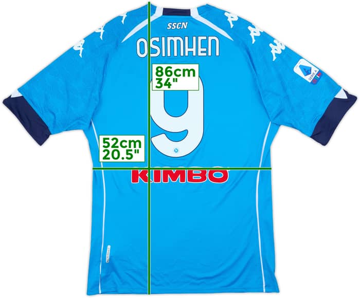 2020-21 Napoli Authentic Home Shirt Osimhen #9 (3XL)