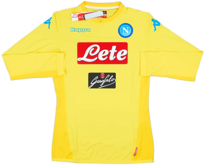 2017-18 Napoli Authentic Away L/S Shirt (XL)