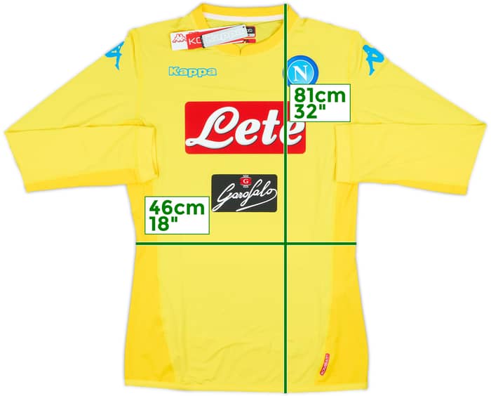 2017-18 Napoli Authentic Away L/S Shirt (XL)