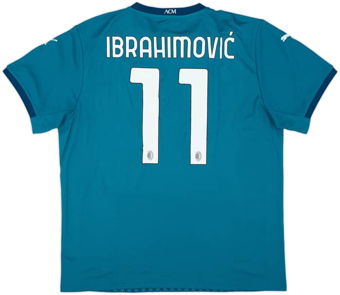 2020-21 AC Milan Third Shirt Ibrahimovic #11 (XL)
