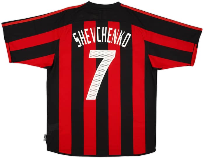 2003-04 AC Milan Home Shirt Shevchenko #7 (M)