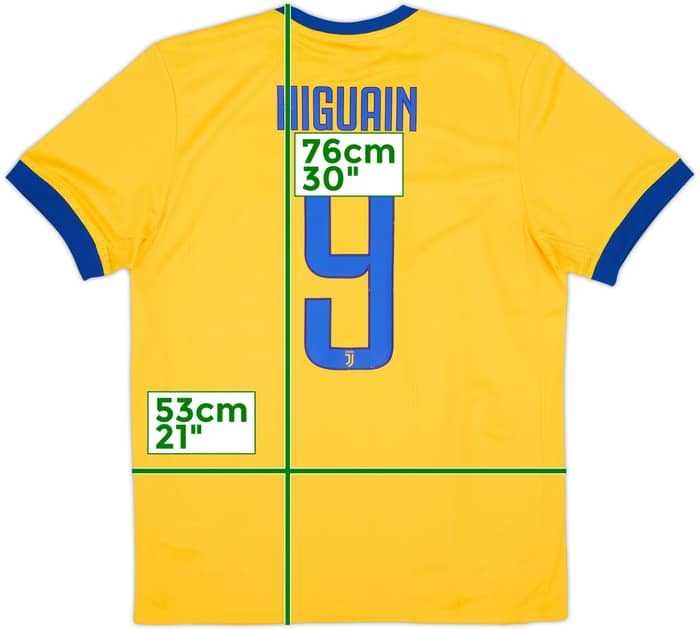 2017-18 Juventus Away Shirt Higuain #9 (L)