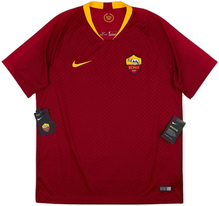 2018-19 Roma Home Shirt De Rossi #16 (L)