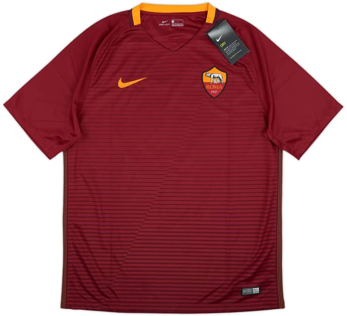 2016-17 Roma Home Shirt Aeterno X - Totti (L)