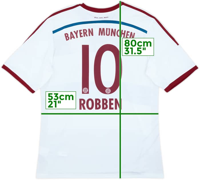 2014-15 Bayern Munich Away Shirt Robben #10 (XL)