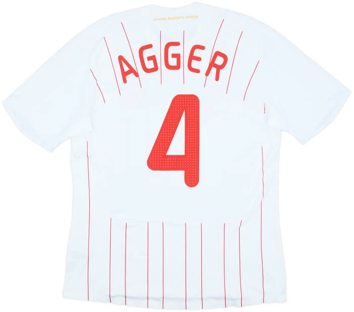 2008-10 Denmark Authentic Away Shirt Agger #4 (XL)