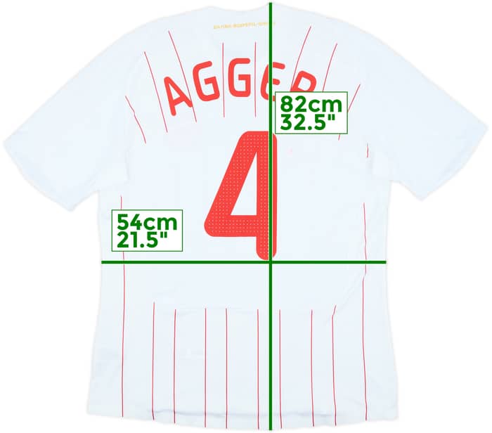 2008-10 Denmark Authentic Away Shirt Agger #4 (XL)