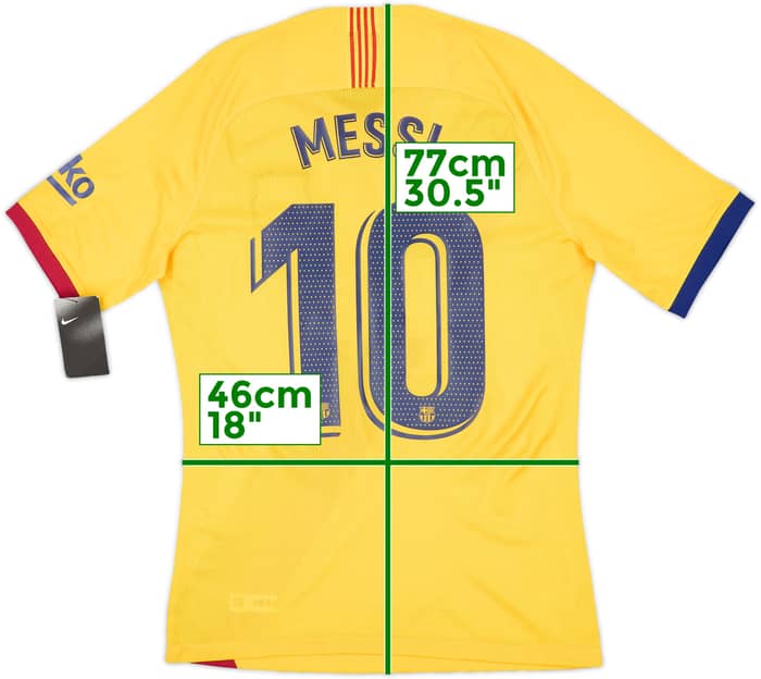 2019-20 Barcelona Authentic Away Shirt Messi #10 (M)