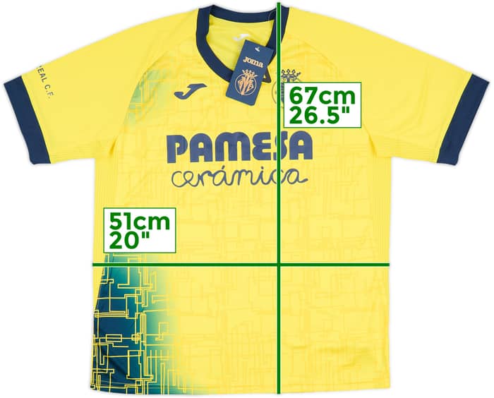 2020-21 Villarreal Joma Training Shirt (XL.Boys)