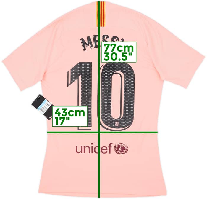 2018-19 Barcelona Authentic Third Shirt Messi #10 (M)