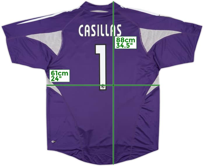 2004-05 Real Madrid GK S/S Shirt Casillas #1 (L)