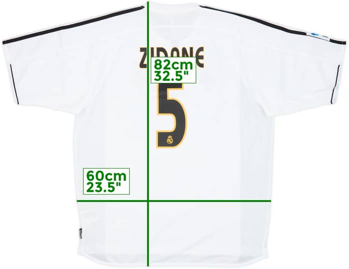 2003-04 Real Madrid Home Shirt Zidane #5 (L)