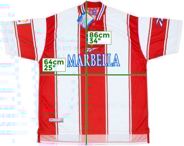 1999-00 Atletico Madrid Home Shirt (XXL)