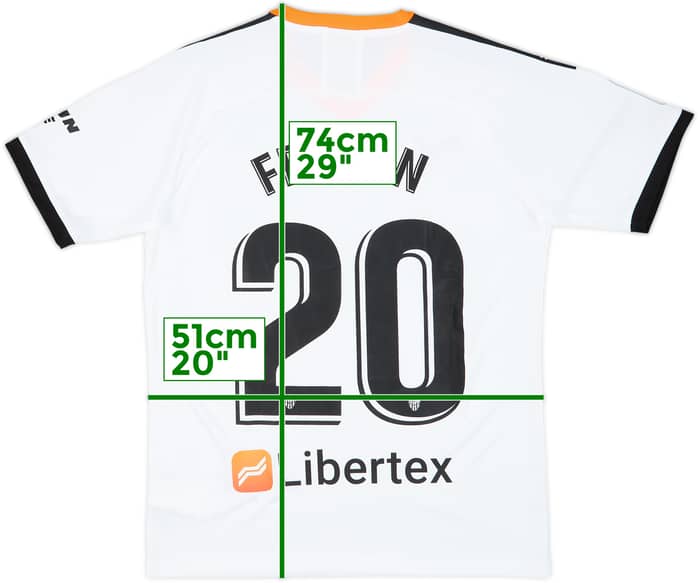 2019-20 Valencia Home Shirt Ferran #20 (M)