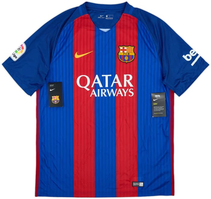 2016-17 Barcelona Home Shirt Suarez #9 (L)