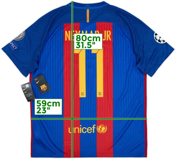 2016-17 Barcelona Home Shirt Neymar Jr #11 (XL)