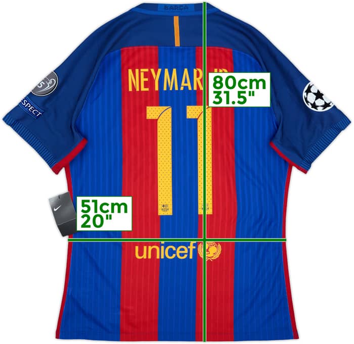 2016-17 Barcelona Authentic Home Shirt Neymar Jr #11 (XL)