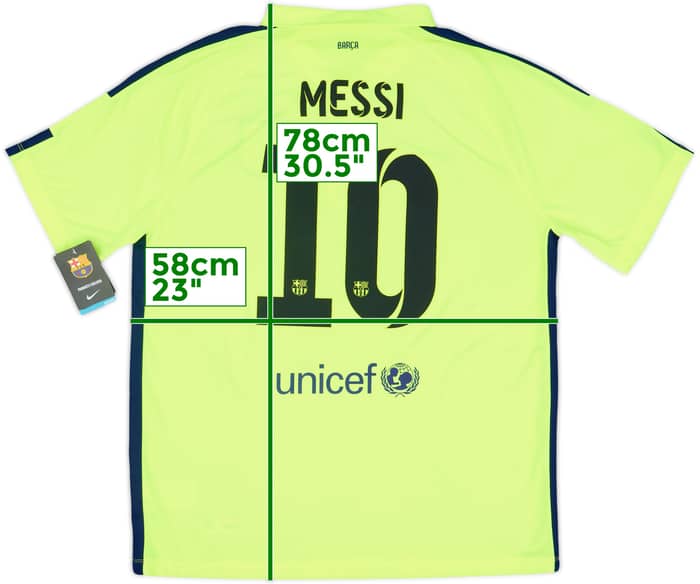 2014-15 Barcelona Third Shirt Messi #10 (XL)