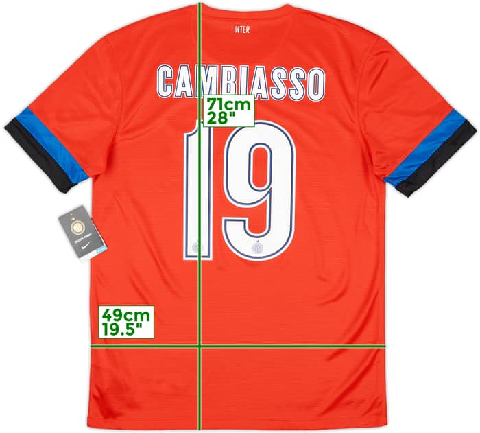 2012-13 Inter Milan Away Shirt Cambiasso #19 (M)