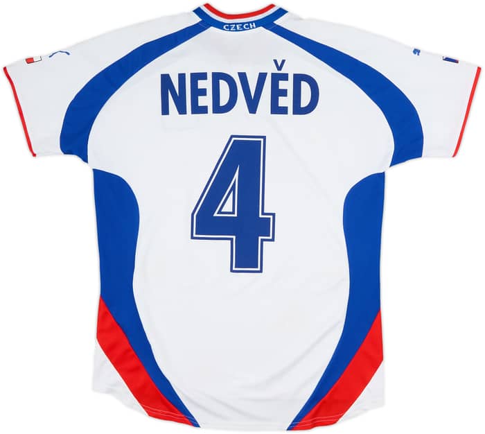 2000-02 Czech Republic Away Shirt Nedved #4 - 6/10 - (L)