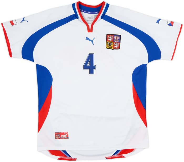 2000-02 Czech Republic Away Shirt Nedved #4 - 6/10 - (L)