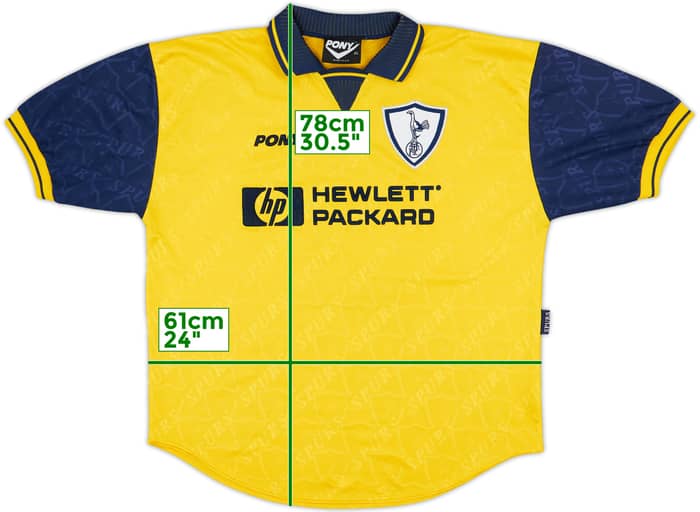 1995-97 Tottenham Third Shirt #3 - 7/10 - (XL)