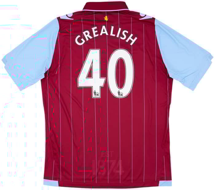 2014-15 Aston Villa Home Shirt Grealish #40 - 10/10 - (XXL)