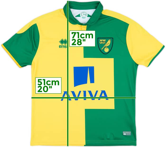 2015-16 Norwich Home Shirt - 8/10 - (M)
